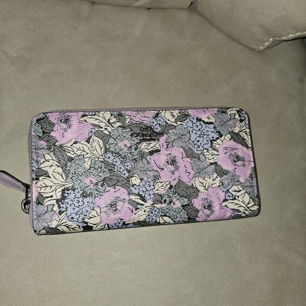 Floral Coach wallet
